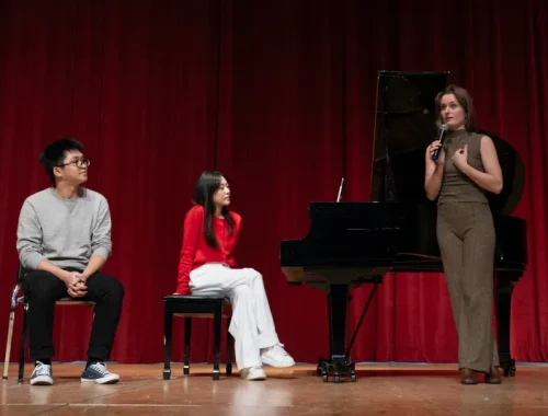 curtis on tour ensemble at fleetwood high school