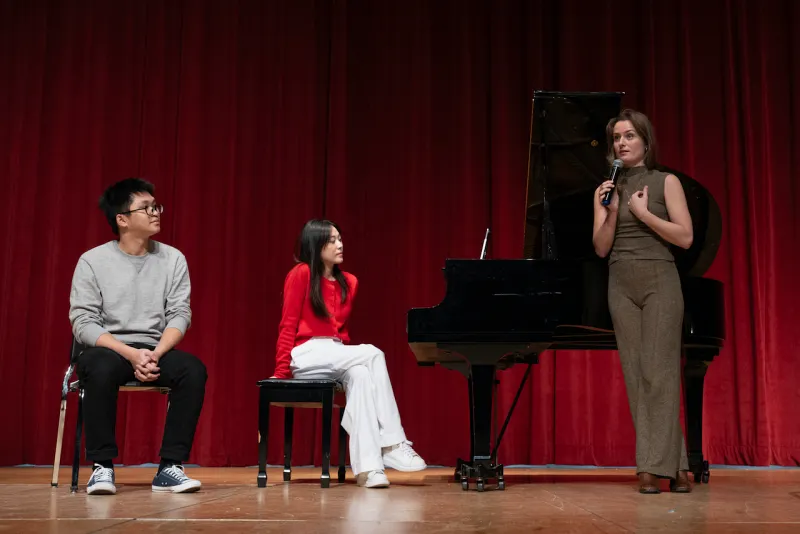 curtis on tour ensemble at fleetwood high school
